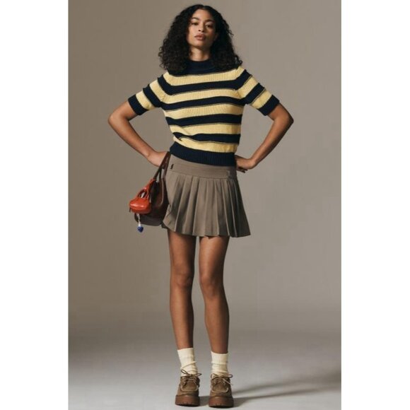 NWT Size 2X - Anthro Striped Cotton Sweater Tee Made in Italy (NWT US$ 118) - Picture 5 of 16